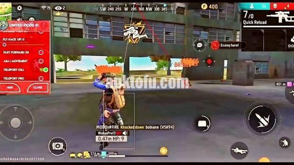 United Mods Free Fire APK Menu Extra