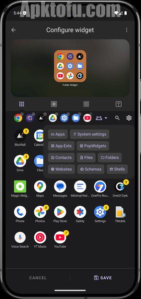 Folder Widget Mod APK Pro Unlocked