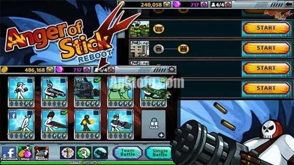 Anger of Stick 4 Mod APK Unlimited Money and Gems